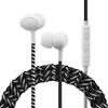 URIZONS Nylon Braided Wired Earphones, Tangle-Free, Lighting Earbuds with Microphone Controller, Noise Blocking, Compatible with iPhone 12/mini/Pro/Pr