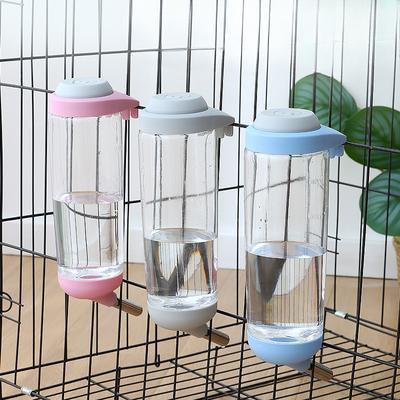 Hängender Wasserspender mit Kugelsteuerung, Verlängerter Hunde-Wasserspender, Plastik-Haustierwasserflasche