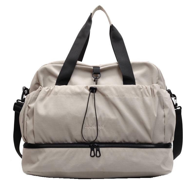 Dry and Wet Separation Fitness Bag, Men and Women, Couples, Short-distance Travel Bag, Simple Leisure, Large-capacity Shoe Compartment, Duffel Bag.