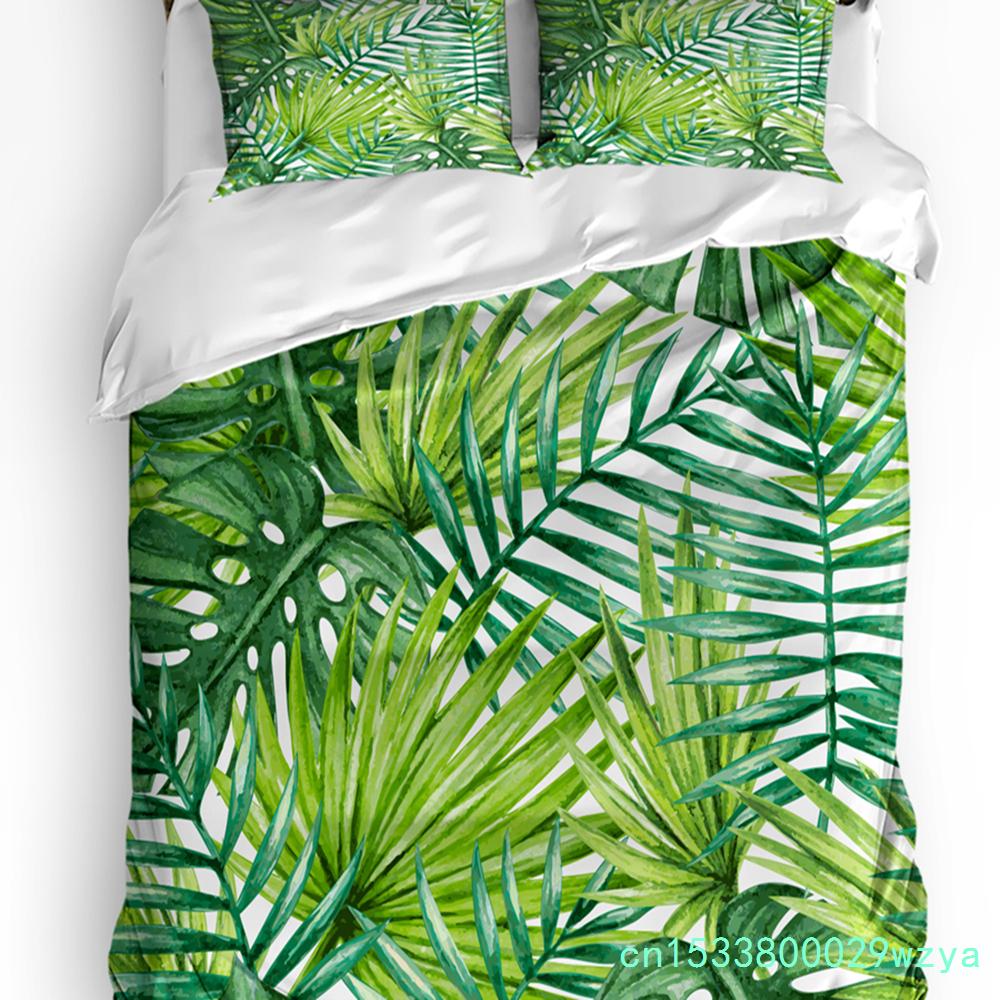 Nursery Bedding Set Comforter Duvet Cover Pillow Shams Funny Playful Jungle Animals Wildlife Mammal Bedding Cover Double Bed Set