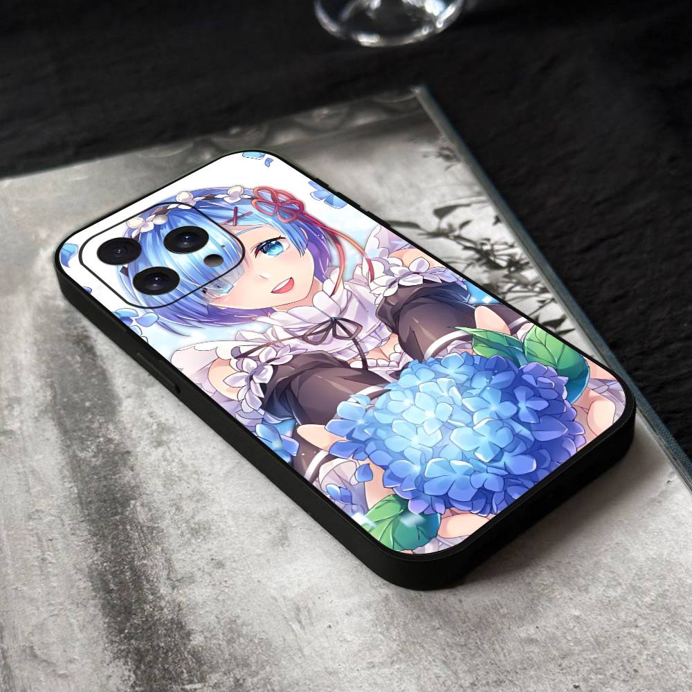 ReZero Rem Phone Case Silicone Soft For IPhone 17 Air 16 15 14 13 12 11 Plus Pro Max Plus