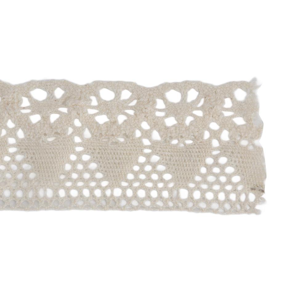 1pcs Cotton Thread Lace Trim Sewing Skin Friendly Lace Ribbon Roll For Sewing Projects