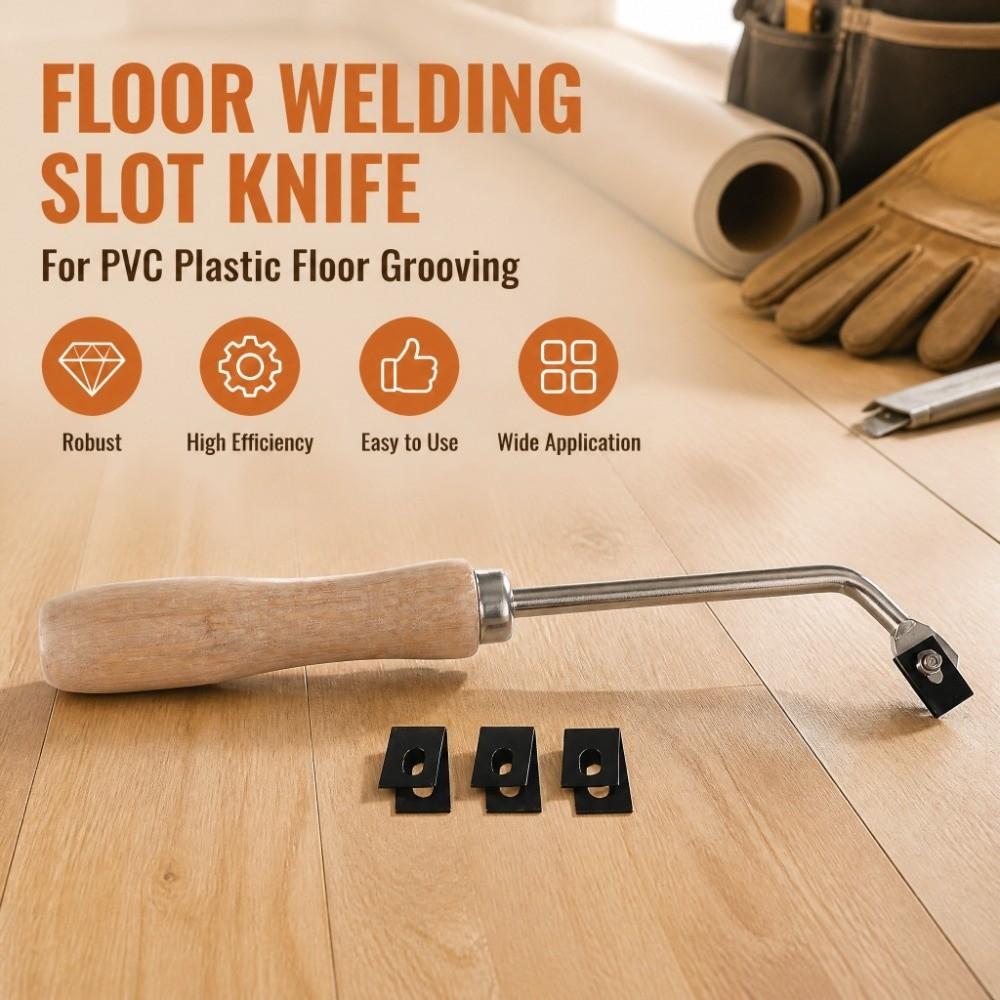 3 Spare Blades Grooving Gouge Arc Welding Nozzles Floor Groover Slotting Knife PVC Plastic Floor