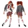 Female Halloween Terrifying Zombie Student Cosplay Costume Makeup Party Dress Up