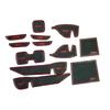 Car Door Groove Mats For  Subaru Outback BR BM 2010-2014    Anti-Slip Gate Slot Cup Mat Non-Slip Rubber Mats