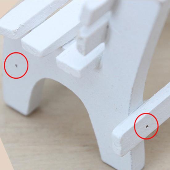 Stylish Lovely Eco-friendly Wooden Home Garden Miniature Stool for Livingroom Chair Miniatures