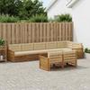 Outdoor Sofa Set with Cushions 8 pcs Natural and Beige