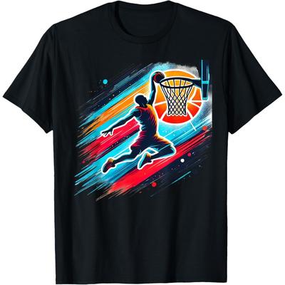 T-shirts de basket-ball cool pour garçons Hommes Enfants Garçons 10-12 12-14 Cadeaux T-shirt