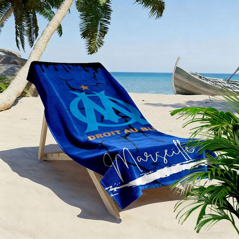 l'OM Logo Print Beach Towel, Large Soft Quick Dry Towel for Beach Camping Swimming