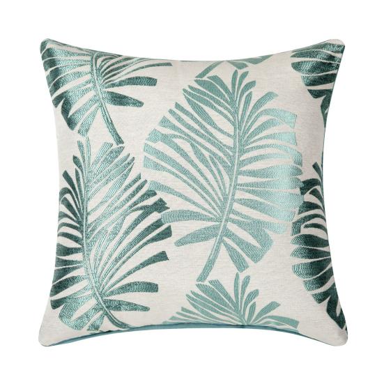 Pillow Case Skin-friendly Plant Pattern Polyester Decorative Sofa Cushion Cover for Home