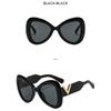 Women's sunglasses, fashionable large-frame butterfly sunglasses