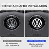 2026 Hot 40/45/50mm ABS Hollow Out Car Steering Wheel Center Emblem Sticker  For Volkswagen VW Polo Jetta Sagitar Magotan