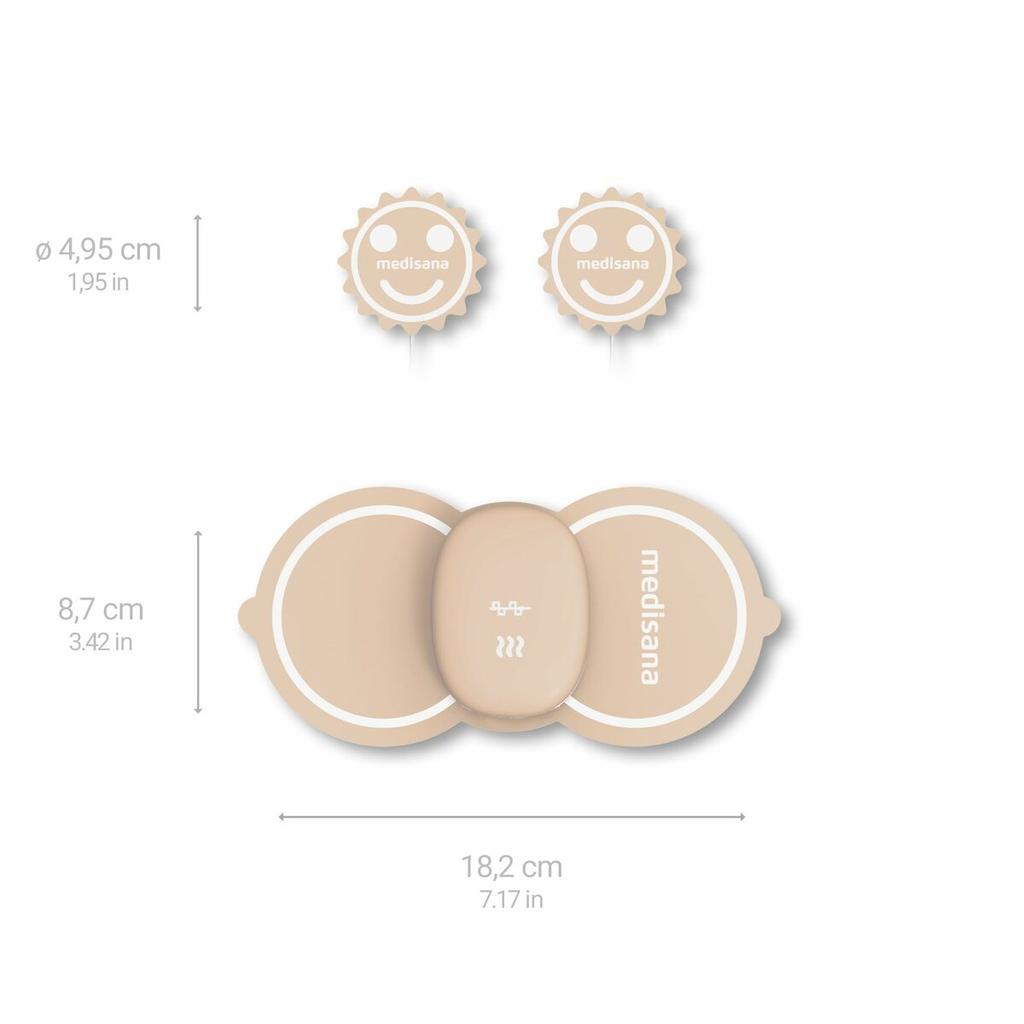 Rechargeable Relaxing Menstrual Massager Medisana TT 250 Beige