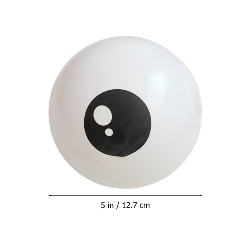 50Pcs Funny Eye Latex Balloon White Black Cartoon Eyes Halloween Eye Balloon Children's Birthday Party Balloons 5inch