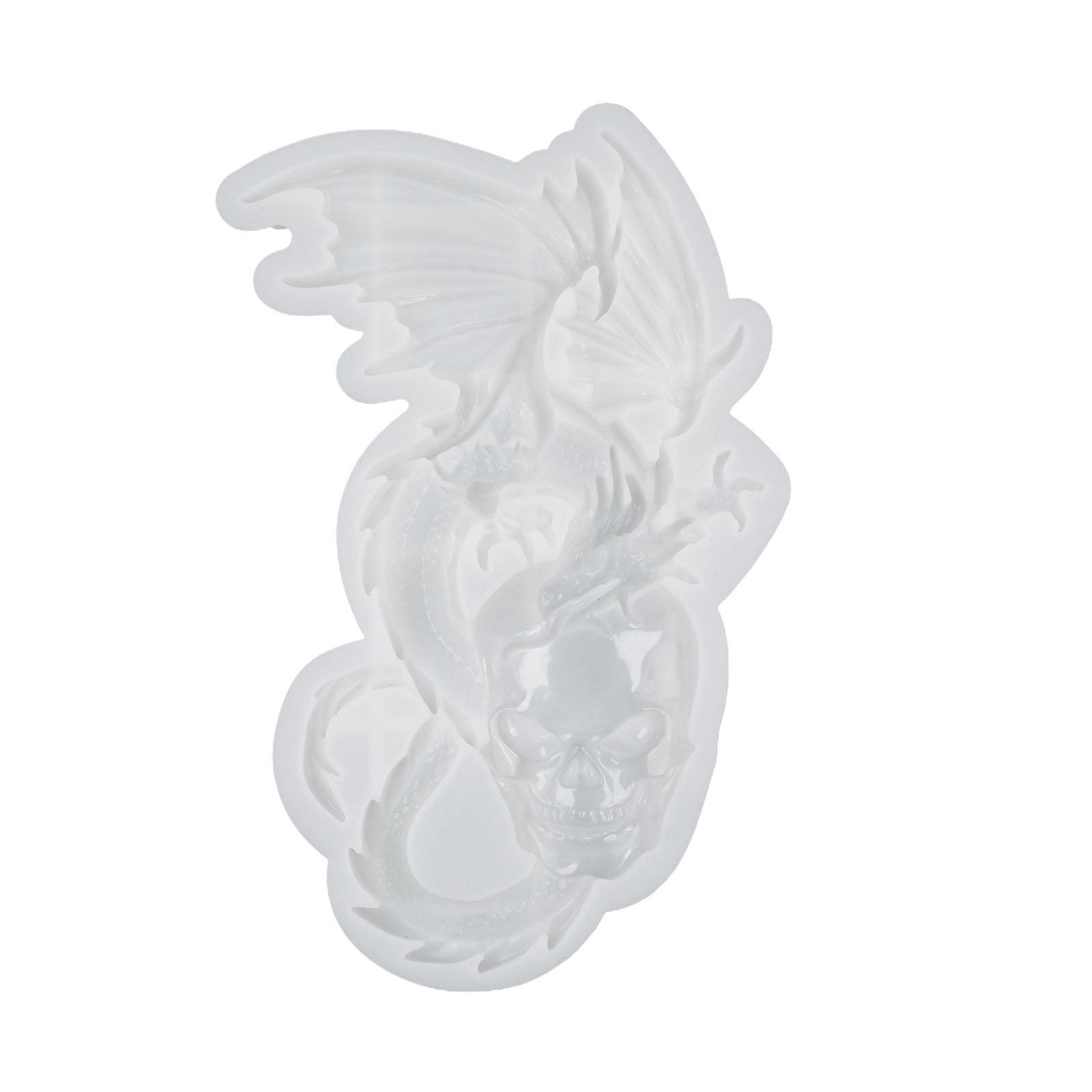 Dragon Skull Silicone Mold for Resin, DIY Epoxy Resin Casting Molds Home Decoration Wall Hanging Ornament Handmade Craft 1