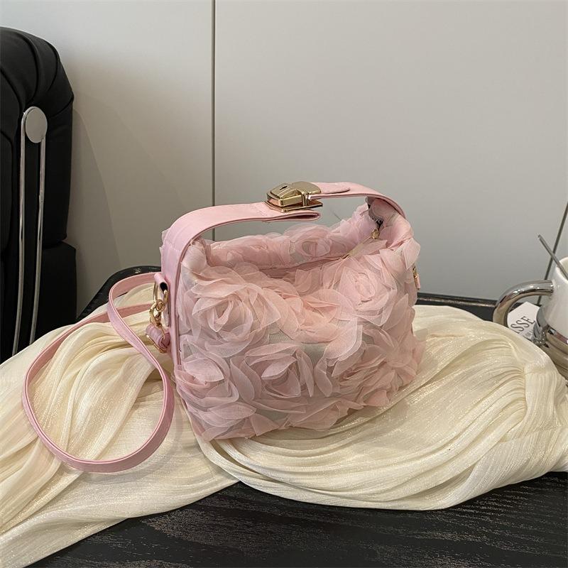 Premium Spitzenblume Dinner-Tasche Braut Hochzeitskleid Tasche Süße Schulter Crossbody Handtasche