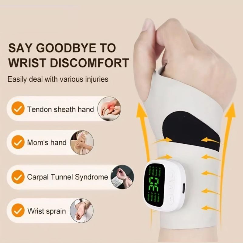 Electric Cordless Hand Wrist Massager Vibration Relieves Tenosynovitis Massager USB Rechargeable Carpal Tunnel Fatigue Relief