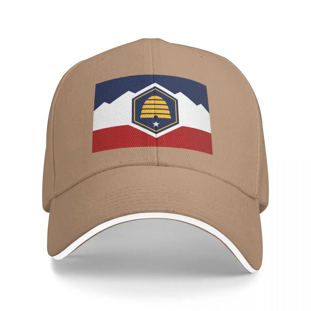 The New Utah State Flag Baseball Cap Sunscreen Big Size Hat Fishing Cap Hats for Unisex Women's Hats 2025 Men's