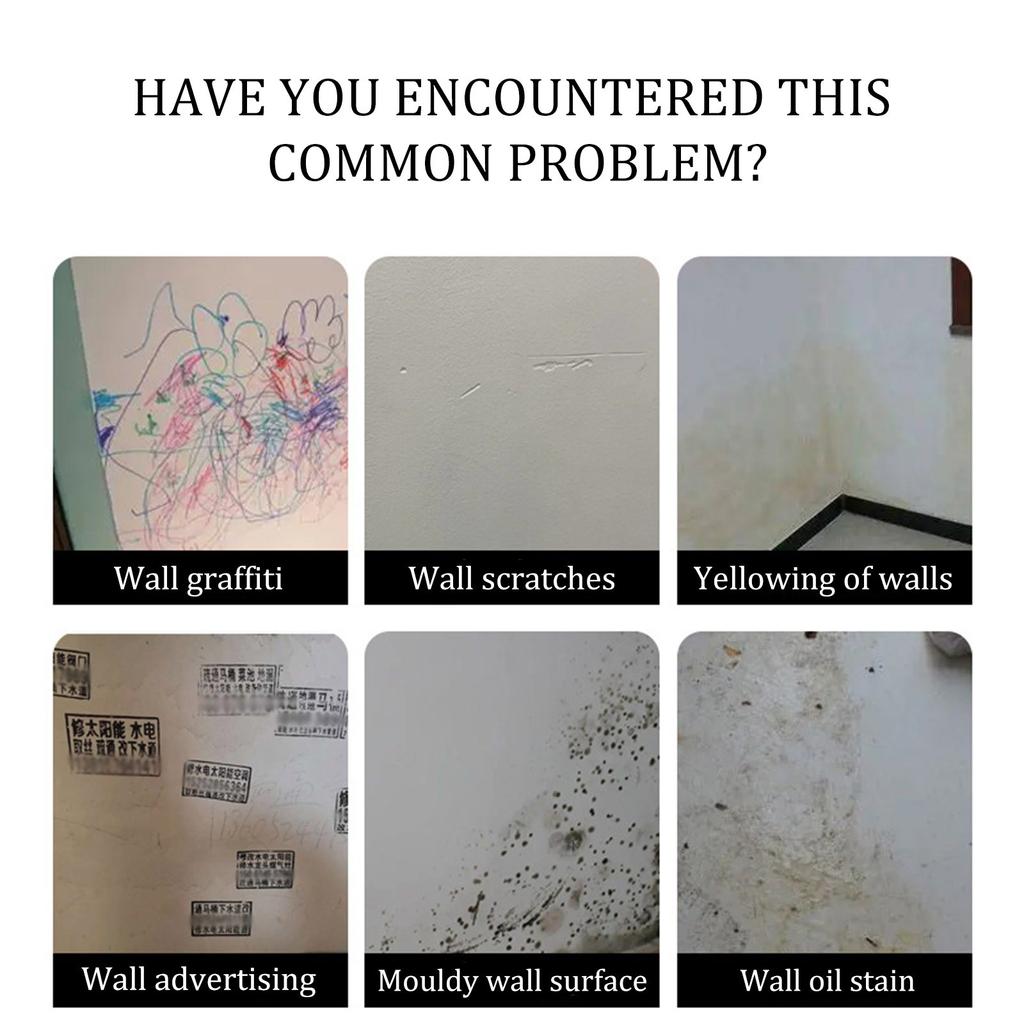 Wandfarben-Set, Wandloch-Farbkleisterrolle, Wandausbesserungsmittel mit Rolle, Wandfarben-Set, schnell trocknende Wandfarbenpaste 100 ml