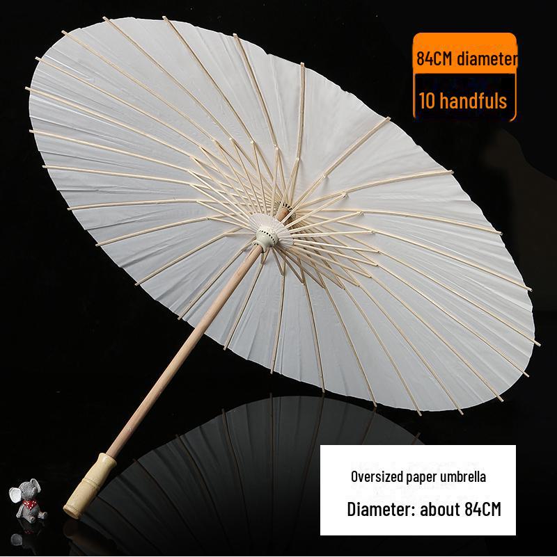 DIY Handbemalter weißer Papierschirm für Kinder – Chinesischer antiker Stil, Bastelaktivität für den Kindergarten