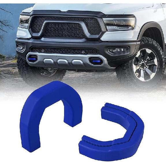 Front Tow Hooks Covers Hitch Cover Ized Car Tow Hooks Compatible With RAM 1500 Accessories -2026|Red (Not Fit For RAM 1500 Classic,Warlock,RAM