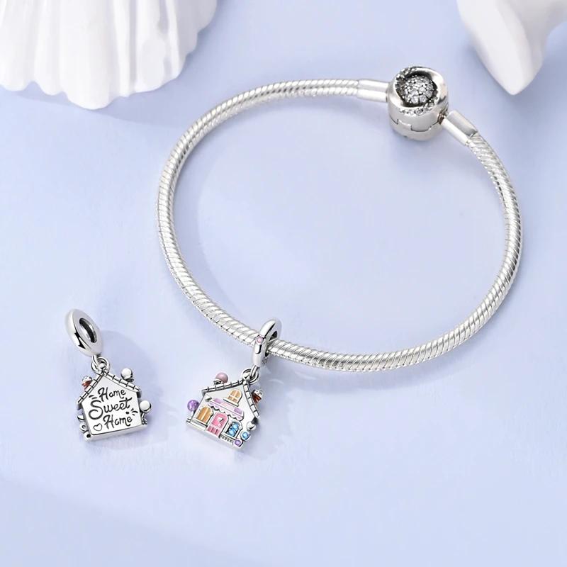 Charms Platadreamy Und Bunte Süßigkeitenhaus Anhänger Passen Auf Original Armbänder Charms Für Frauen Schmuck DIY Herstellung Geschenke