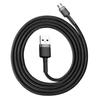 Baseus Cafule 1M Micro USB-Kabel, 2,4 A, Schwarz/Grau