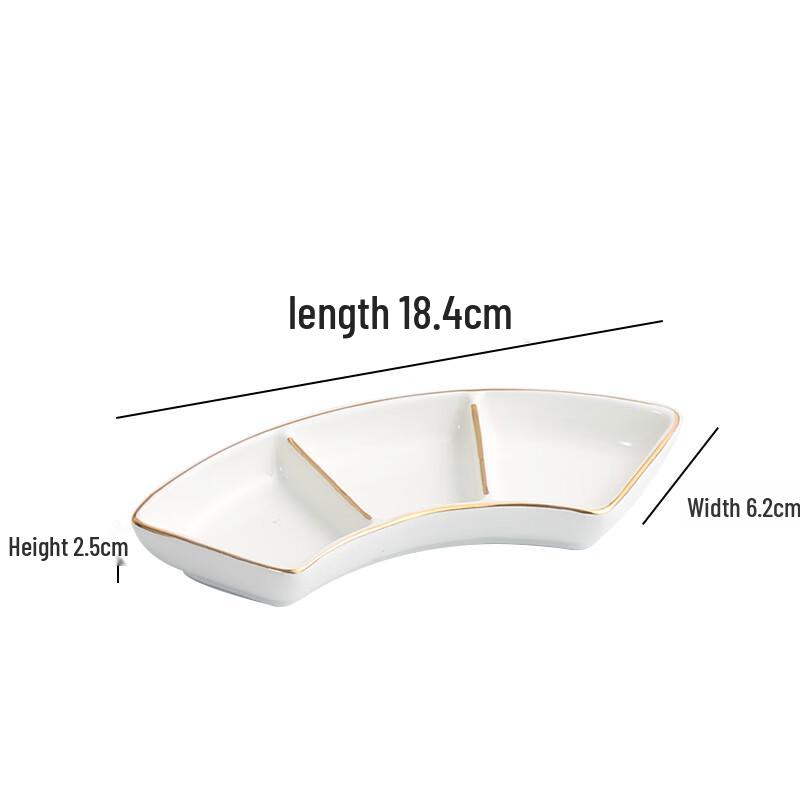Ceramic Multi-Compartment Sauce Dishes