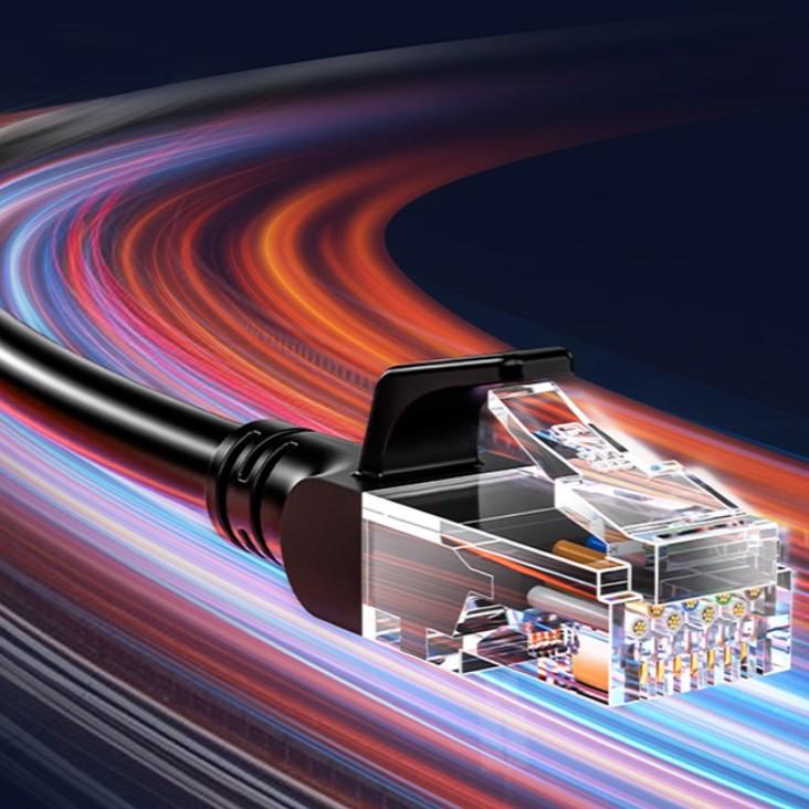 

Zhisheng Мережевий кабель Cat6 Неекранований Високошвидкісний Гігабітний, Чорний, 8-жильний, 1000M 0.5M
