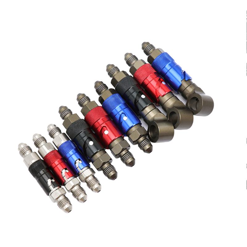 Quick-Release Brake Line Adapter Kit, Aluminum Motorcycle Brake Fluid Connector with Universal Fit for Honda/Yamaha Dirt Bikes
