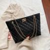 Tote Bags For Women Pu Leather Diamond Lattice Handbag Personality Large Capacity Underarm Shoulder Bag Premium