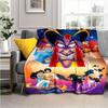 1pc Aladdin Printing Flannel Blanket for All Season, Unisex Cartoon Blanket, Home Blankets, Lunch Rest Blanket