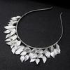 Leaf Hair  Silver Gold Metal Tiaras Crowns Hairbands Wedding Hair Jewelry