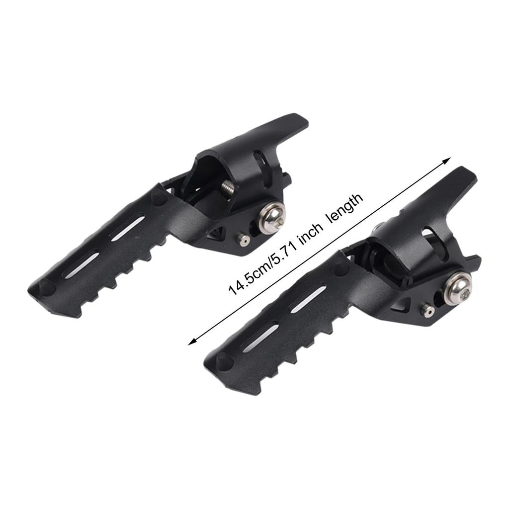 2Pcs Motorcycle Engine Guard Highway Footpegs Folding Footrests Clamps Stainless Steel Easy to Use Wear Resistant Accessories