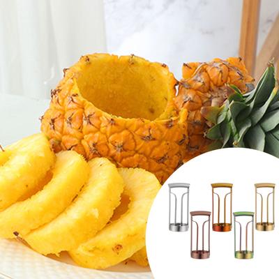 Edelstahl Ananas Schäler Ananas Kernentferner Fleischextraktor Obstschneider Tragbares Ananas Schälerwerkzeug