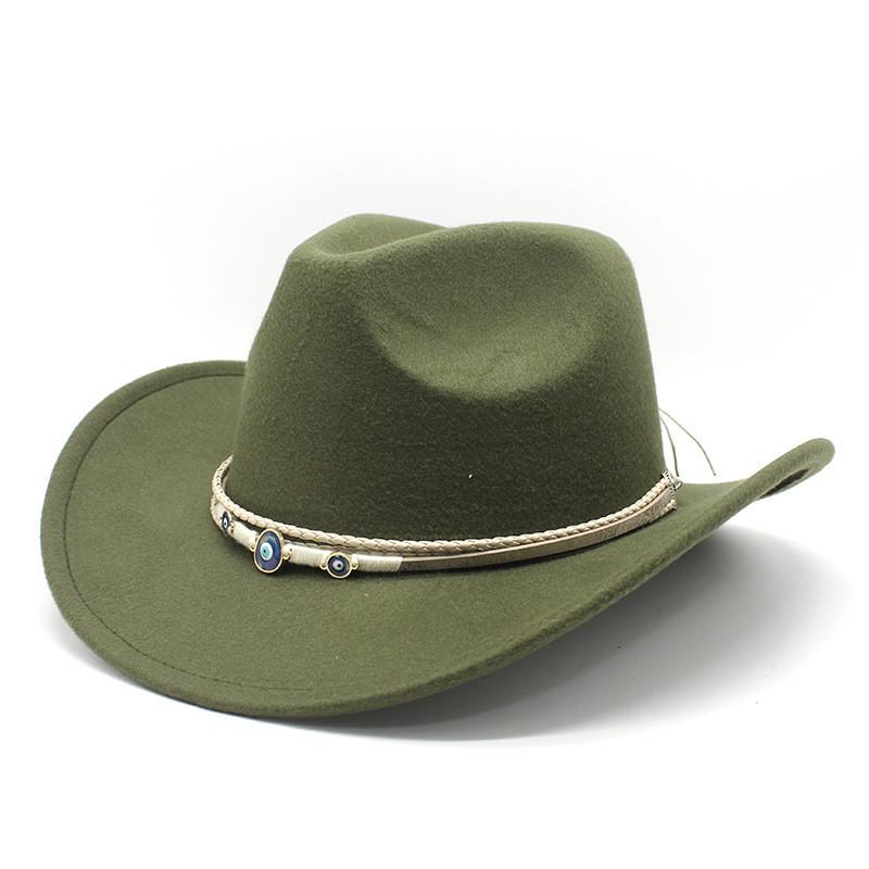 Vintage Cowboyhoed Met Brede Rand Voor Mannen Vrouwen Zonbescherming En Ademend Vermogen
