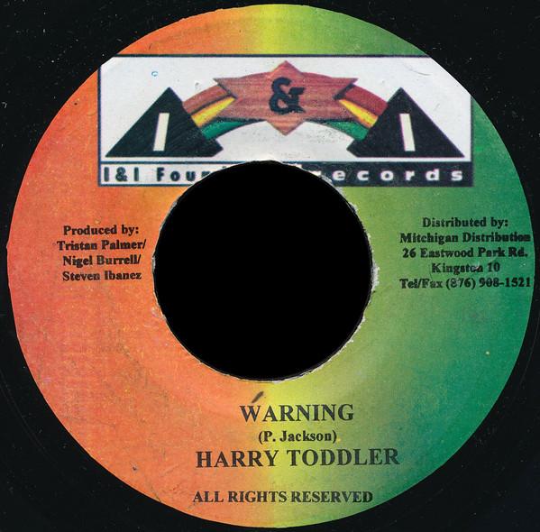 

7-дюймовая пластинка HARRY TODDLER - Warning NONE I & I Foundatio 2003 Ямайка Регги, Ска и Даб Б/У