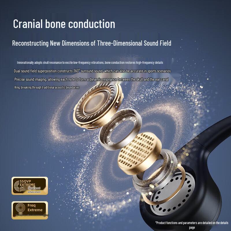 Newmine G10 Bone Conduction Wireless Headphones with AI Assistant