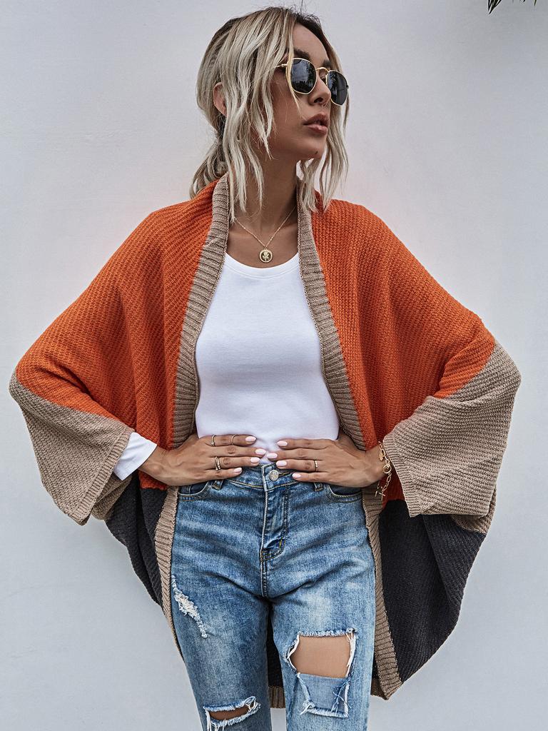 Women Long Sleeve Sweater Knitted Cardigan Loose Outwear Jacket Coat Sweater