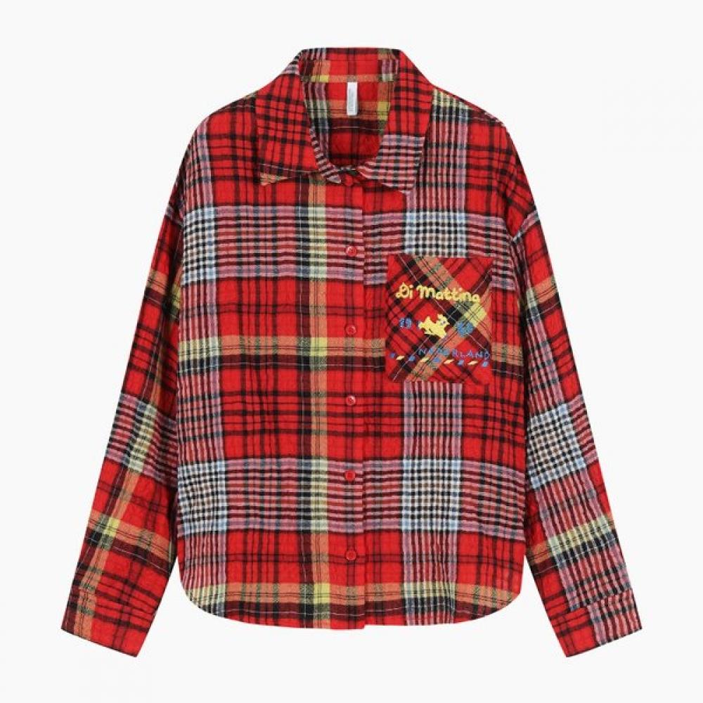 Benetton Check Blouse Margot Bablf1541