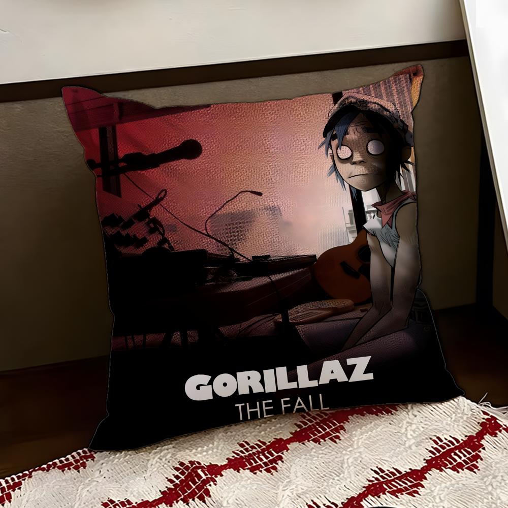 GGorillazS Band Cushion Cover Reversible Soft Durable Pillow Cover Home Car MultiScene Use for Daily Comfort