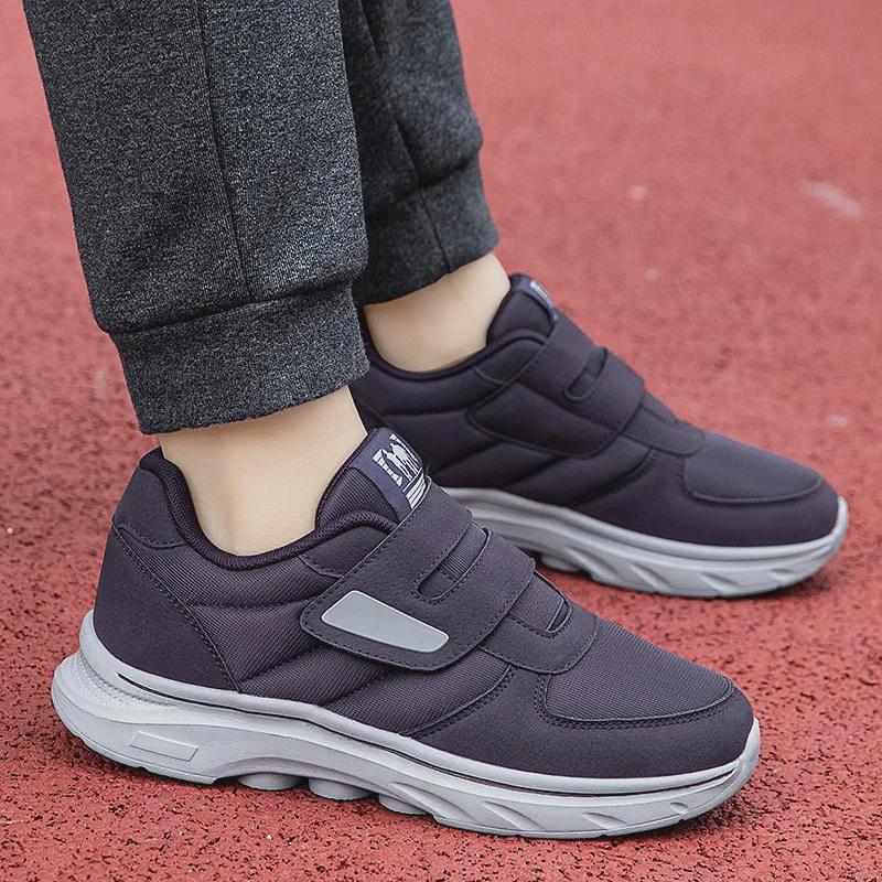 2024 Extra široké turistické boty na suchý zip pro všechna roční období - měkká podrážka, pohodlné pro seniory