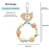 Wood Bird Swing Chew Toy for Parrots & Small Animals-Durable Boredom Buster Fashion Pet Toy for Indoor/Outdoor Use