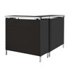 Folding Portable Bar Table, 2 Pcs, 980 X 385 X 870 Mm, with Carry Bag, Storage Shelf, Detachable Skirt, Quick and Easy Setup, Foldable Mobile