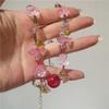 New Cute Aesthetic Resin Cherry Fruit Flower Pendant Bead Choker Clavicle Chain Necklace For Girls Y2K Charm Jewelry Accessories