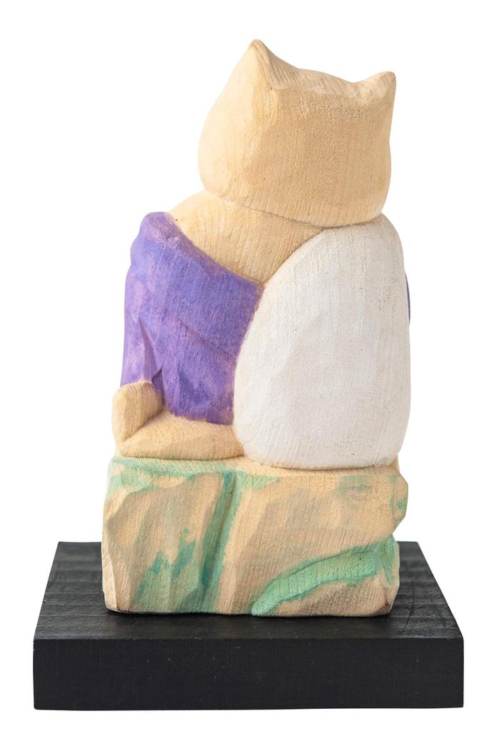 Cat Buddha, Cat God of Fortune, Hotei, Sculptor supervised by Butsya Sakai, Seven Gods of Fortune, Maneki-neko, Maneki-neko Figurine (NB7 Hotei)