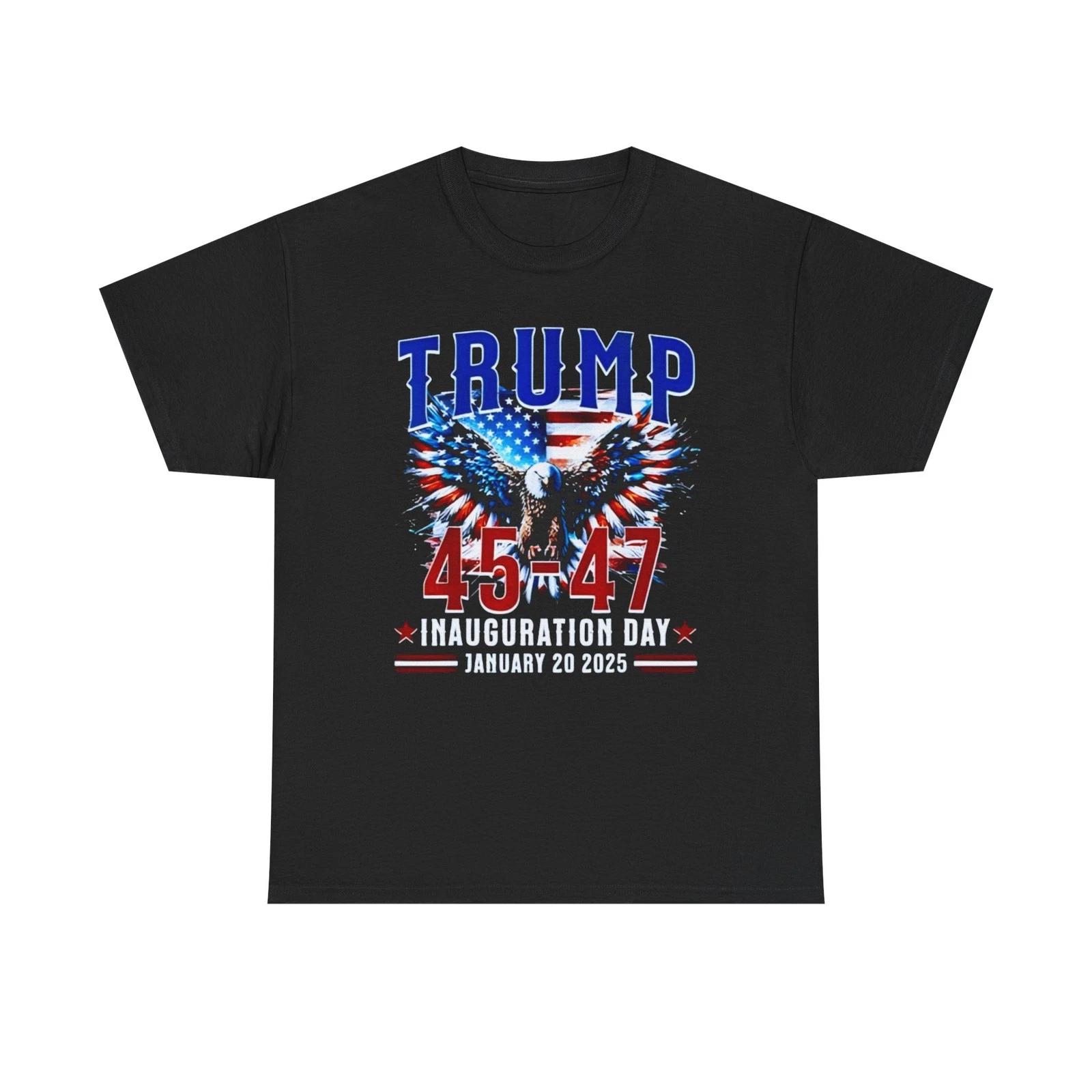 Trump Inauguration Day Eagle Flag Graphic Patriotic Trump Tee Shirt S
