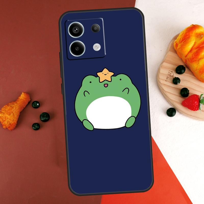 Cute Funny Frog Case For Xiaomi Redmi Note 14 13 Pro 9 10 11 12 Pro 10S 11S 12S Redmi 13C 10C 12C 14C Coque
