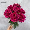 Artificial Rose Bouquet Flower 7 Heads Diamond Rose Bunch for Wedding Bridal Bouquet Party Hotel Home Table Floral Decor