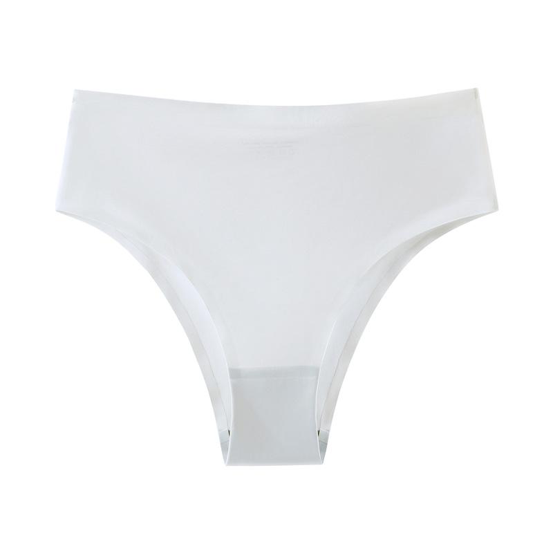 Ice Silk Underwear Quick Dry Panties Seamless Panties Fitness Breathable Mid-waist Briefs Women